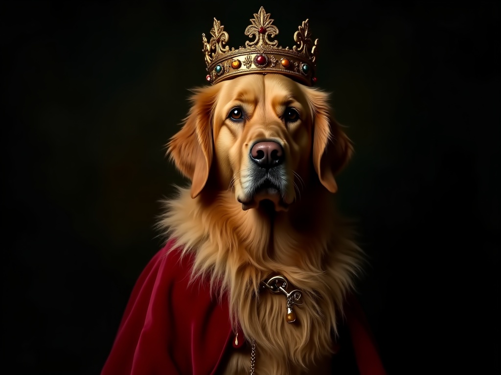 Pet portrait postcard example