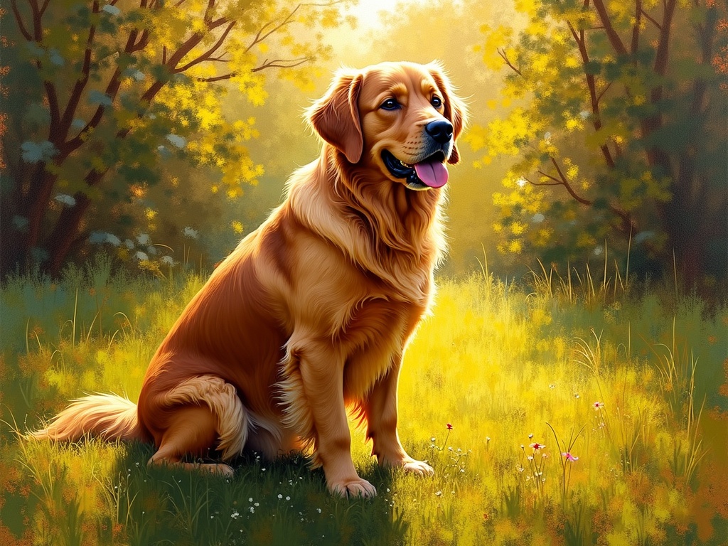 Oil painting transformation example